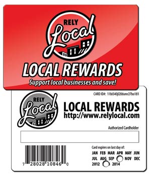 RelyLocal Rewards Card