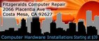 Flat Rate Computer Repair - Fitzgeralds Computer Repair - Costa Mesa, CA