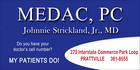 montgomery - MEDAC, PC Johnnie Strickland, Jr., MD - Prattville, Alabama