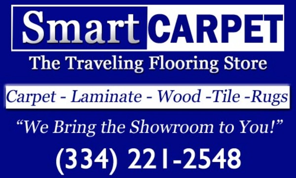 smart carpet Alabama carpet store, traveling carpet and flooring store in montgomery, alabama